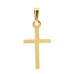 Children's 14K Yellow Gold Cross Pendant